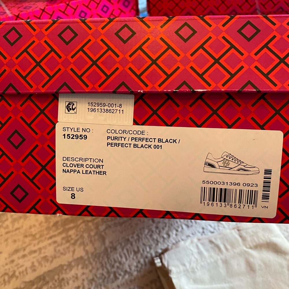 Tory Burch Women's Clover Court Sneakers - Picture 9 of 10